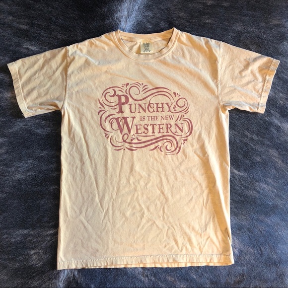 Western Mustard a Yellow Graphic Tee - Picture 1 of 3